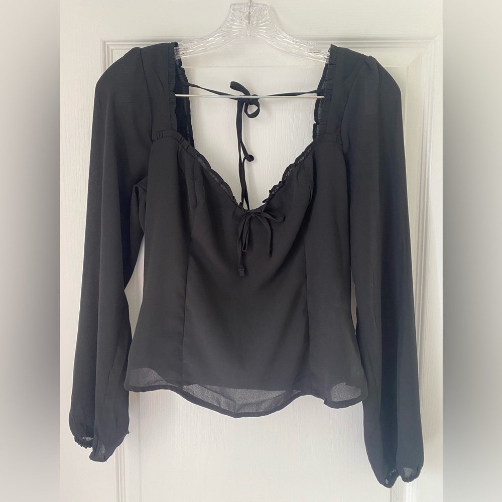 Abercrombie Women's Long-Sleeve Sweetheart Top